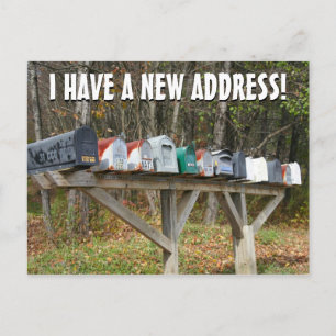 Anúncio Novo Cartão Postal de Mudança de Endereço