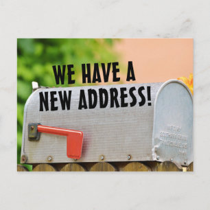 Anúncio Novo Cartão Postal de Mudança de Endereço