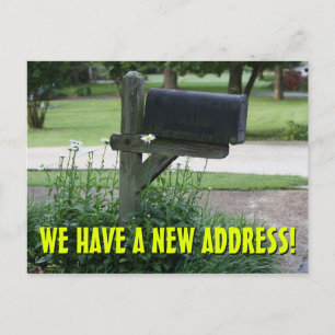 Anúncio Novo Cartão Postal de Mudança de Endereço
