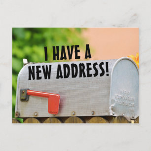 Anúncio Novo Cartão Postal de Mudança de Endereço