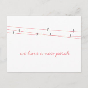 Anúncio Novo cartão postal de mudança de endereço Perch