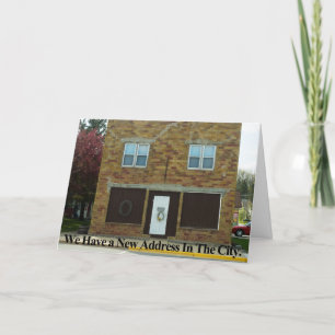 Anúncio Novo Endereço da Cidade Engraçado Alteração do Car