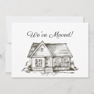 Anúncio Novo Endereço De Casa Simplesmente Escrito