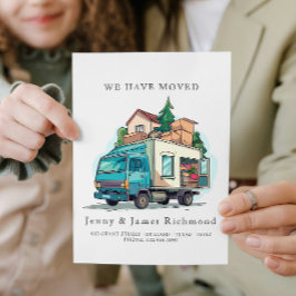 Anúncio Novo Endereço do Caminhão para Mover para Casa