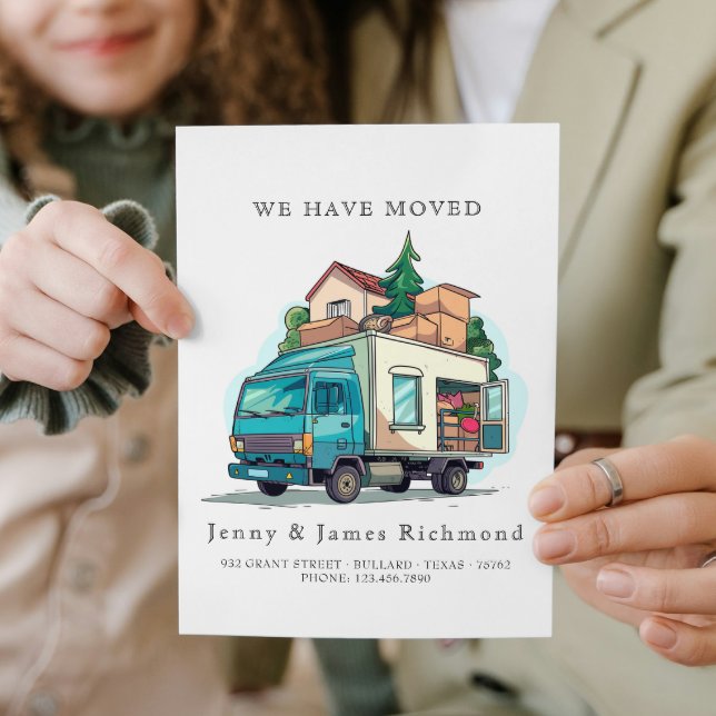 Anúncio Novo Endereço do Caminhão para Mover para Casa (Criador carregado)