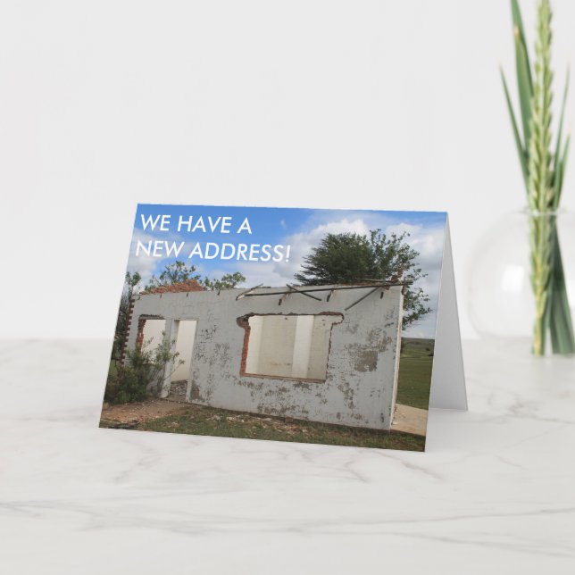 Anúncio Novo Endereço Engraçado Que Já Mudámos (Frente)