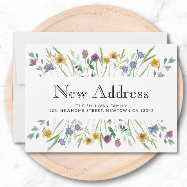 Anúncio Novo Endereço Floral Mudando (Criador carregado)