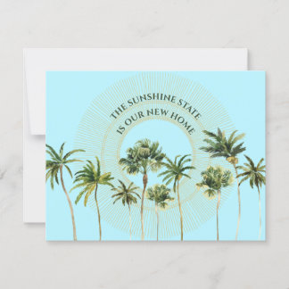 Anúncio Novo Endereço Palm Trees em Movimento na Flórida