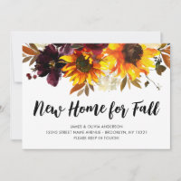 Novo Lar para Movimento de Girassol no outono