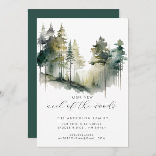 Anúncio Novo Pescoço da Floresta Novo Endereço