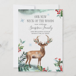 Anúncio Novo Pescoço Elegante do Inverno da Floresta em Mo