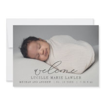 Novo roteiro de boas-vindas do lançamento do bebê