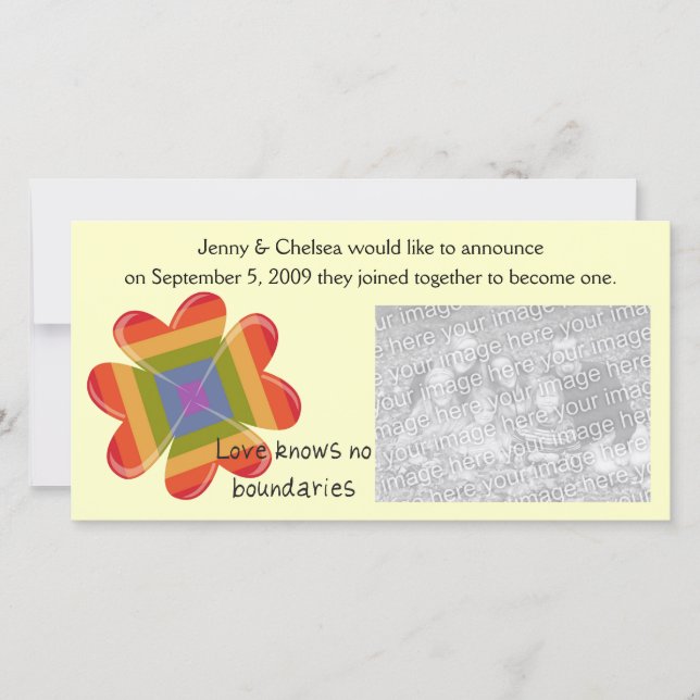 Anúncio O Amor Não Conhece Limites (Frente)