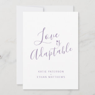 Anúncio O amor roxo é um casamento de mudança adaptável