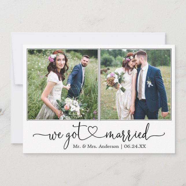 Anúncio O Coração Da Caligrafia Nos Casamos 2 Casamentos F (Frente)