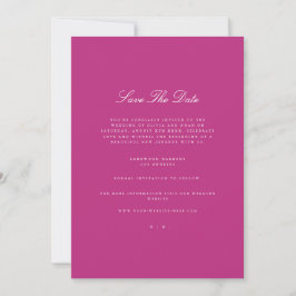 Anúncio O Elegante Script Branco E Magenta Guardam A Placa