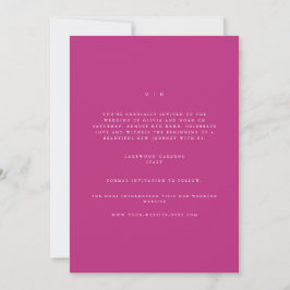 Anúncio O Elegante Script Branco E Magenta Salva A Placa D