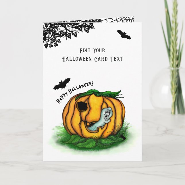 Anúncio O Fantasma do Halloween, Morcego, Fantasma e Aranh (Frente)