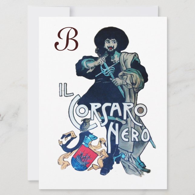 Anúncio O MONOGRAMA DO CORSAIR PRETO, branco (Frente)