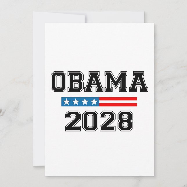 Anúncio Obama 2028 Democracy Election USA (Frente)