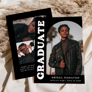 Anúncio Offset Arch Black 4 Photo Graduation