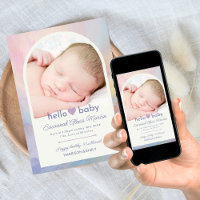 Olá Bebê Arch Foto Collage Girls Birds