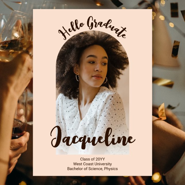 Anúncio Olá Graduado 2025 Foto de Arquitetura Rétro em Tom (Criador carregado)