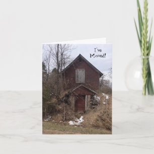 Anúncio Old Homestead Fun Card New Address Moved Contact