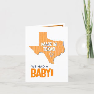 Anúncio Orange Herringbone made in Texas Photo Baby