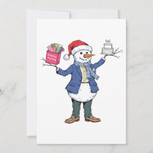 Anúncio Organizador de Eventos Homem de Neve Natal 2026 Fe