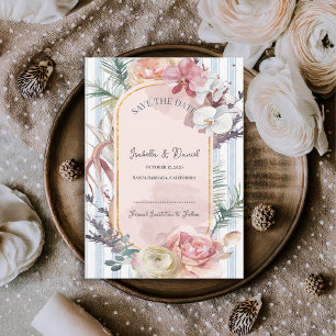 Anúncio Orquídea Blush Casamento Tropical Salve a Data