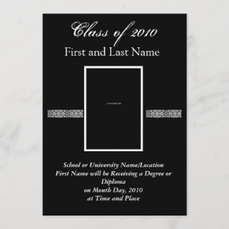 Anúncio ou convite da graduação