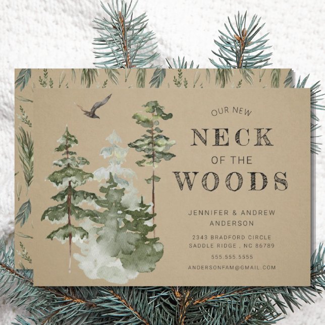 Anúncio Our New Neck of the Woods | Moving Announcement (Criador carregado)