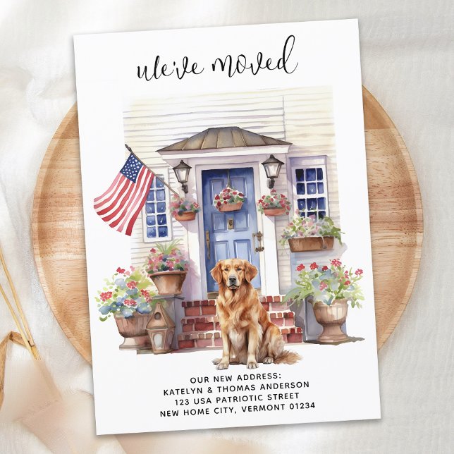 Anúncio Ouro Retriever Personalizado Pet Dog Movendo-se (Criador carregado)