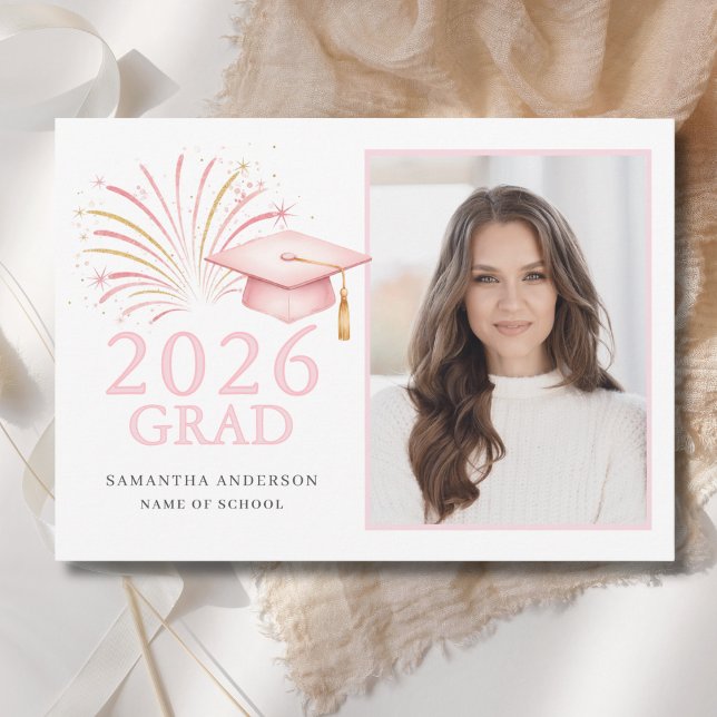 Anúncio Ouro Rosa Moderno Graduado 2026  (Criador carregado)