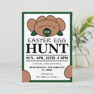 Anúncio Ovo De Tartaruga Verde, Caça De Ovo De Páscoa