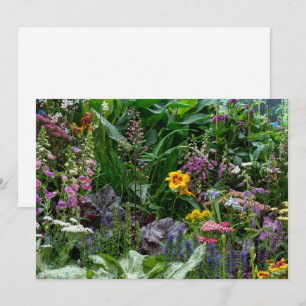 Anúncio Padrão de Fundo de Flores Vibrantes de Jardim de V