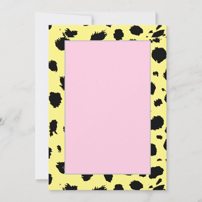 Anúncio Padrão Elegante De Chita Preta E Branca (Frente)