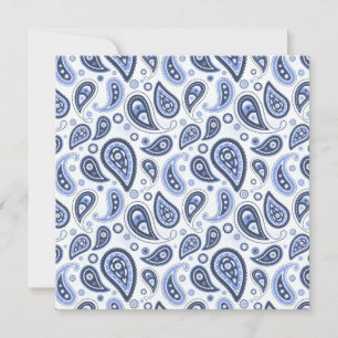 Anúncio Padrão Paisley Azul