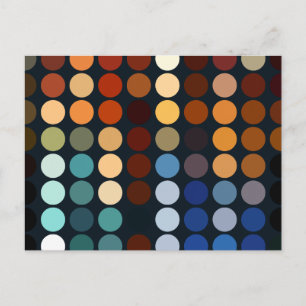 Anúncio Padrões geométricos   Cartão postal de mudança de 