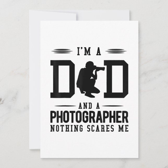 Anúncio Pai E Fotógrafo Nada Me Assusta Dar Presente (Frente)