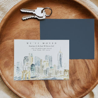 Anúncio Paisagem Urbana de Nova York em Aquarela Móvel