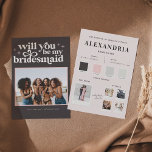 Anúncio Paleta de cores, você será minha proposta da Bride<br><div class="desc">Você será minha dama de honra, madrinha de casamento, dama de honra ou carta de casamento de garotas de flores que fará suas garotas sorrir e deixá-las com uma lembrança que elas vão gostar por muitos anos! Texto, cores e fundo totalmente personalizáveis. Apresentando sua própria foto na frente, com informações...</div>