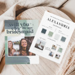 Anúncio Paleta de vidro oceânico litoral | Seja minha madr<br><div class="desc">Você será minha dama de honra, madrinha de casamento, dama de honra ou carta de casamento de garotas de flores que fará suas garotas sorrir e deixá-las com uma lembrança que elas vão gostar por muitos anos! Texto, cores e fundo totalmente personalizáveis. Apresentando sua própria foto na frente, com informações...</div>
