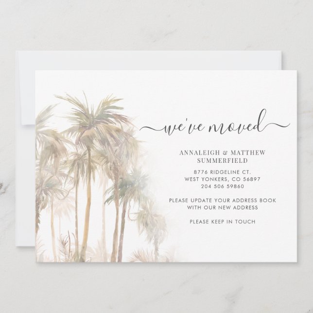 Anúncio Palm Trees que Movemos Mudança de Endereço em Movi (Frente)