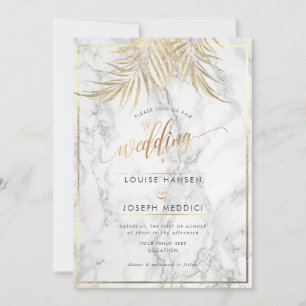 Anúncio Palmas Douradas Falsas + Casamento de Mármore