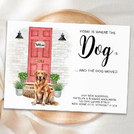 Anúncio Para casa é onde o cachorro é que nós movemos o ca