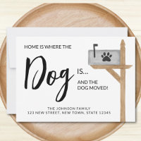Para casa é onde o cão está que movemos o cão move