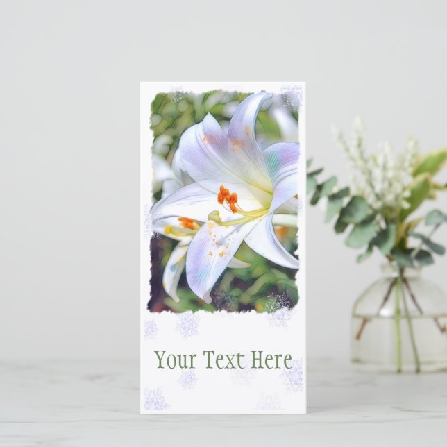 Anúncio Páscoa [Placa guia plana] 案 内 状 (Em pé/Frente)