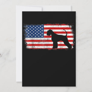 Anúncio Patriótico Giant Schnauzer Bandeira Americana